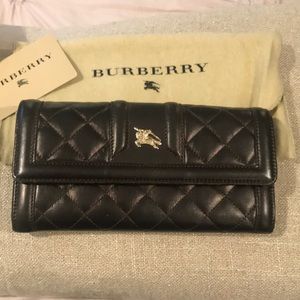 Burberry quilted wallet